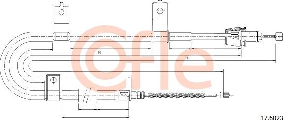 Cofle 92.17.6023 - Cable, parking brake autospares.lv