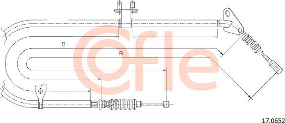 Cofle 17.0652 - Cable, parking brake autospares.lv