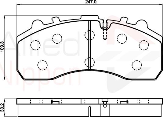 Comline ACV042HD - Brake Pad Set, disc brake autospares.lv