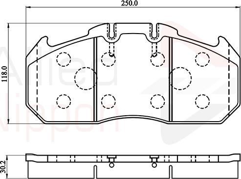 Comline ACV058HD - Brake Pad Set, disc brake autospares.lv