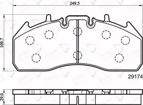 Comline ACV078HD - Brake Pad Set, disc brake autospares.lv