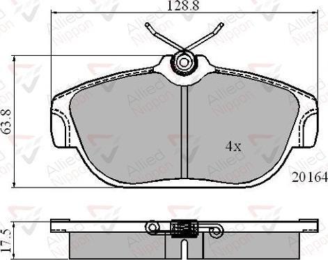 Comline ADB0590 - Brake Pad Set, disc brake autospares.lv