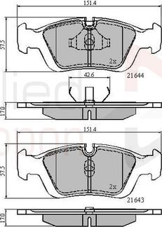 Comline ADB0513 - Brake Pad Set, disc brake autospares.lv