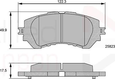 Mando MBF010449 - Brake Pad Set, disc brake autospares.lv