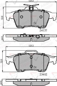 Comline ADB01599 - Brake Pad Set, disc brake autospares.lv