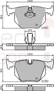 Comline ADB01547 - Brake Pad Set, disc brake autospares.lv