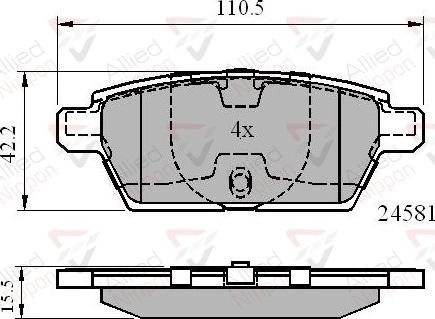 Comline ADB01514 - Brake Pad Set, disc brake autospares.lv