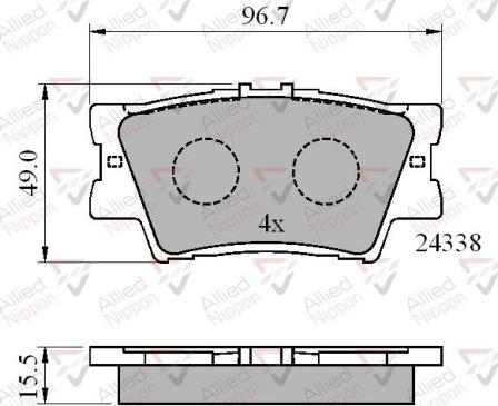 Comline ADB01581 - Brake Pad Set, disc brake autospares.lv