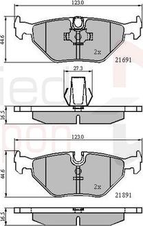 Comline ADB01011 - Brake Pad Set, disc brake autospares.lv