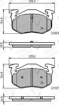 Comline ADB01080 - Brake Pad Set, disc brake autospares.lv