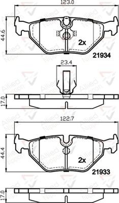 Comline ADB01024 - Brake Pad Set, disc brake autospares.lv