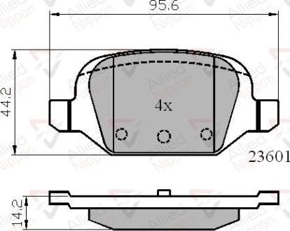 Comline ADB01026 - Brake Pad Set, disc brake autospares.lv