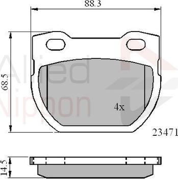 Comline ADB01078 - Brake Pad Set, disc brake autospares.lv