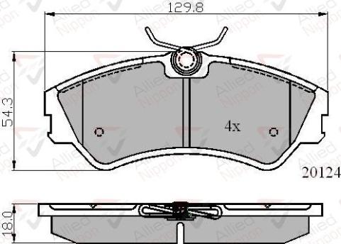 Comline ADB01073 - Brake Pad Set, disc brake autospares.lv