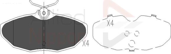 Comline ADB01104 - Brake Pad Set, disc brake autospares.lv