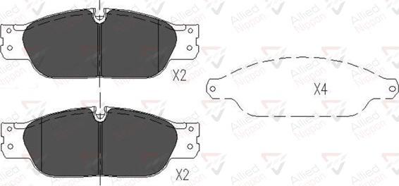 Comline ADB01103 - Brake Pad Set, disc brake autospares.lv