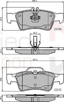 Comline ADB01118 - Brake Pad Set, disc brake autospares.lv