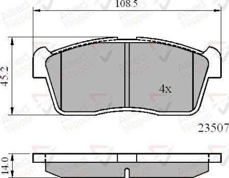 Comline ADB01113 - Brake Pad Set, disc brake autospares.lv