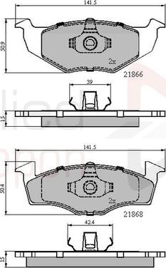 Comline ADB0180 - Brake Pad Set, disc brake autospares.lv