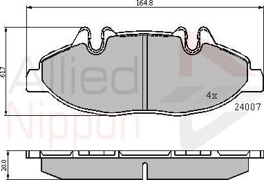 Comline ADB01305 - Brake Pad Set, disc brake autospares.lv