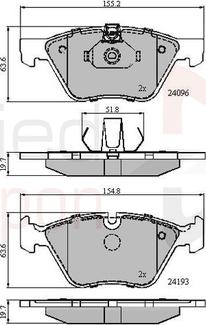 Comline ADB01300 - Brake Pad Set, disc brake autospares.lv