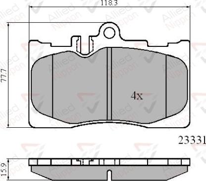 Comline ADB01211 - Brake Pad Set, disc brake autospares.lv