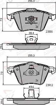 Comline ADB01752 - Brake Pad Set, disc brake autospares.lv