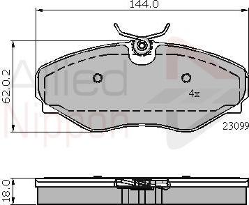 Valeo 9010739 - Brake Pad Set, disc brake autospares.lv