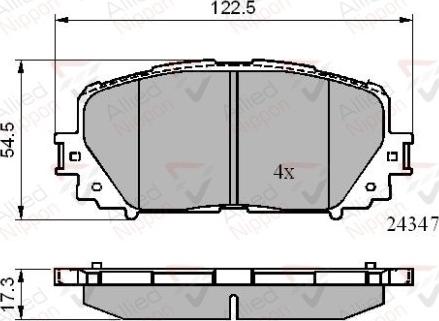 Comline ADB01767 - Brake Pad Set, disc brake autospares.lv