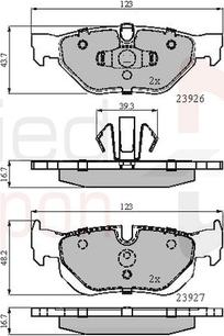 Comline ADB01708 - Brake Pad Set, disc brake autospares.lv