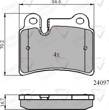 Magneti Marelli 363700201500 - Brake Pad Set, disc brake autospares.lv