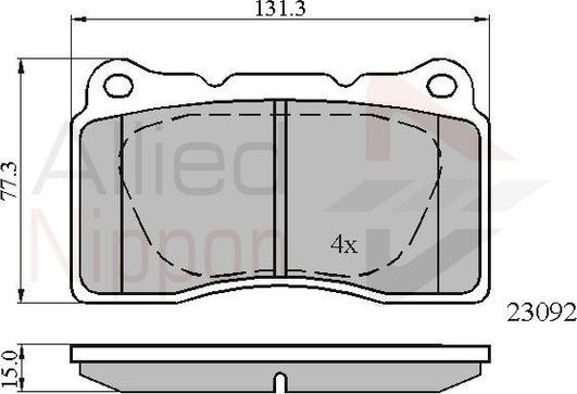 Comline ADB0895 - Brake Pad Set, disc brake autospares.lv