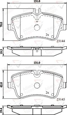 Comline ADB0854 - Brake Pad Set, disc brake autospares.lv