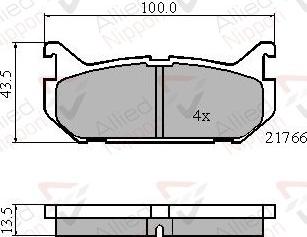 Comline ADB0327 - Brake Pad Set, disc brake autospares.lv