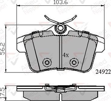 Comline ADB02045 - Brake Pad Set, disc brake autospares.lv