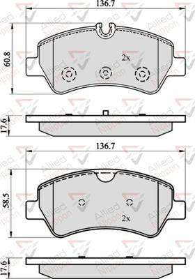 Comline ADB02143 - Brake Pad Set, disc brake autospares.lv