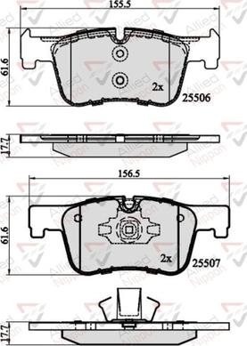 Comline ADB02130 - Brake Pad Set, disc brake autospares.lv