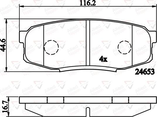 Comline ADB02124 - Brake Pad Set, disc brake autospares.lv