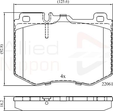 Comline ADB02348 - Brake Pad Set, disc brake autospares.lv