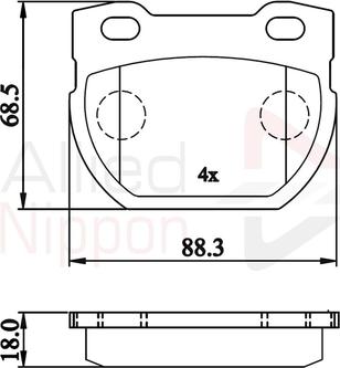 Comline ADB02215 - Brake Pad Set, disc brake autospares.lv