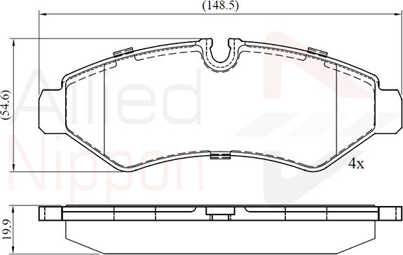 Comline ADB02762 - Brake Pad Set, disc brake autospares.lv