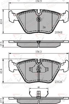 Comline ADB0798 - Brake Pad Set, disc brake autospares.lv