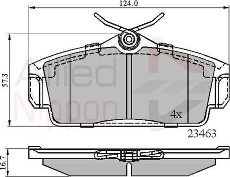 Comline ADB0740 - Brake Pad Set, disc brake autospares.lv