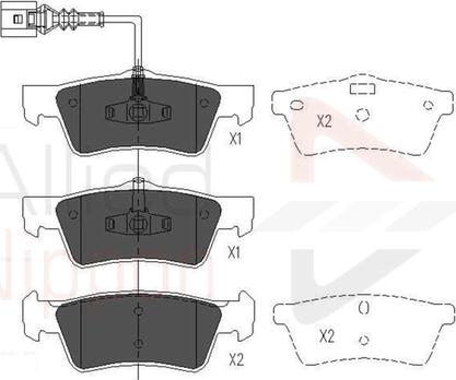 Comline ADB16062 - Brake Pad Set, disc brake autospares.lv