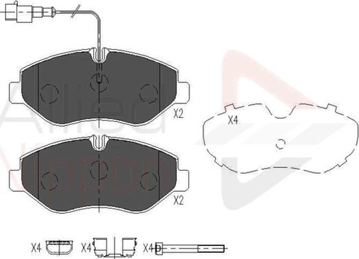 Comline ADB16034 - Brake Pad Set, disc brake autospares.lv