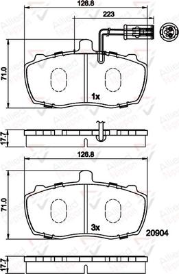 Comline ADB11066 - Brake Pad Set, disc brake autospares.lv