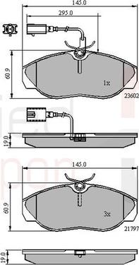 Comline ADB11031 - Brake Pad Set, disc brake autospares.lv