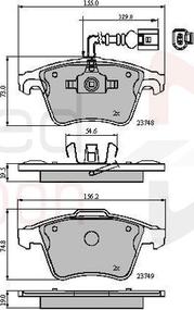 Comline ADB11311 - Brake Pad Set, disc brake autospares.lv