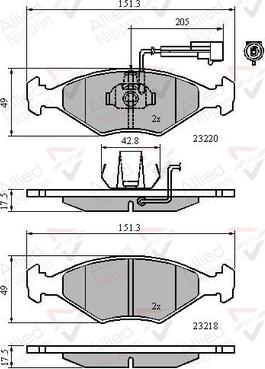 Comline ADB11295 - Brake Pad Set, disc brake autospares.lv