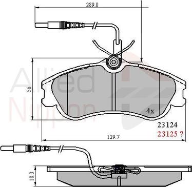 Comline ADB1174 - Brake Pad Set, disc brake autospares.lv